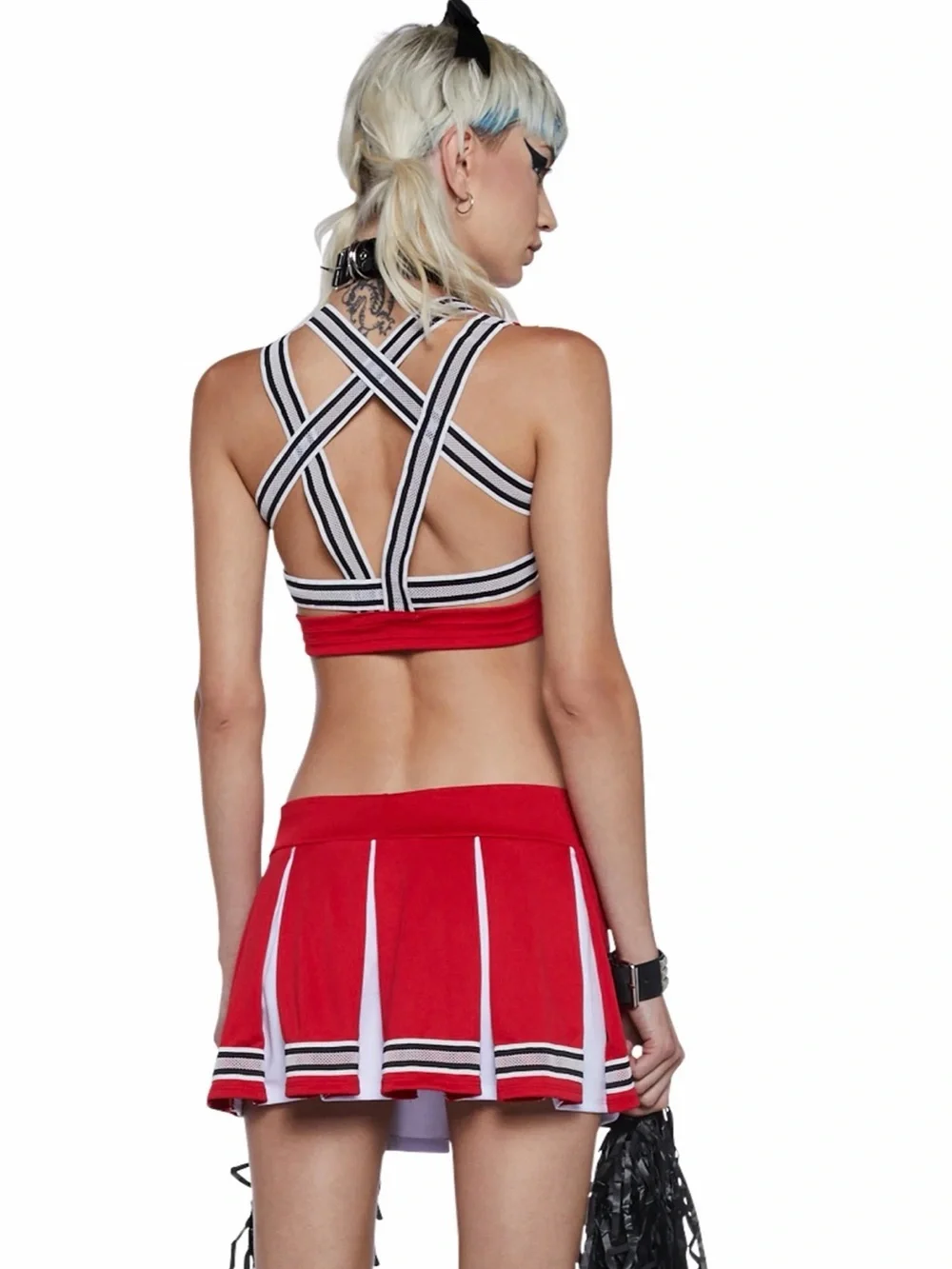 SATAN'S CHEERLEADER COSTUME SET